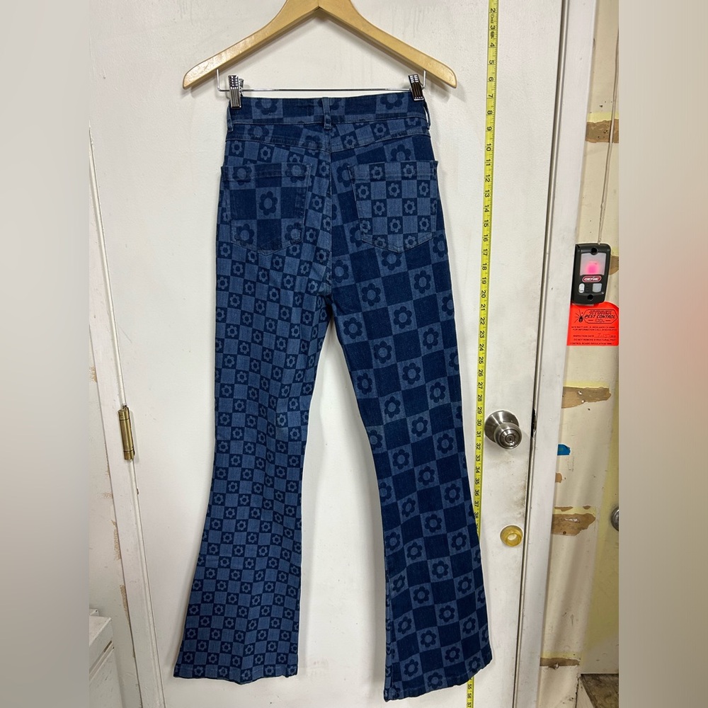 Jaded Skinny Flare Patterned Jeans